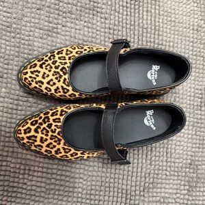 Dr. Martens Kids Leopard Print Dress Shoes